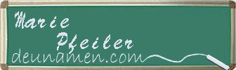 Marie Pfeiler Visitenkarte